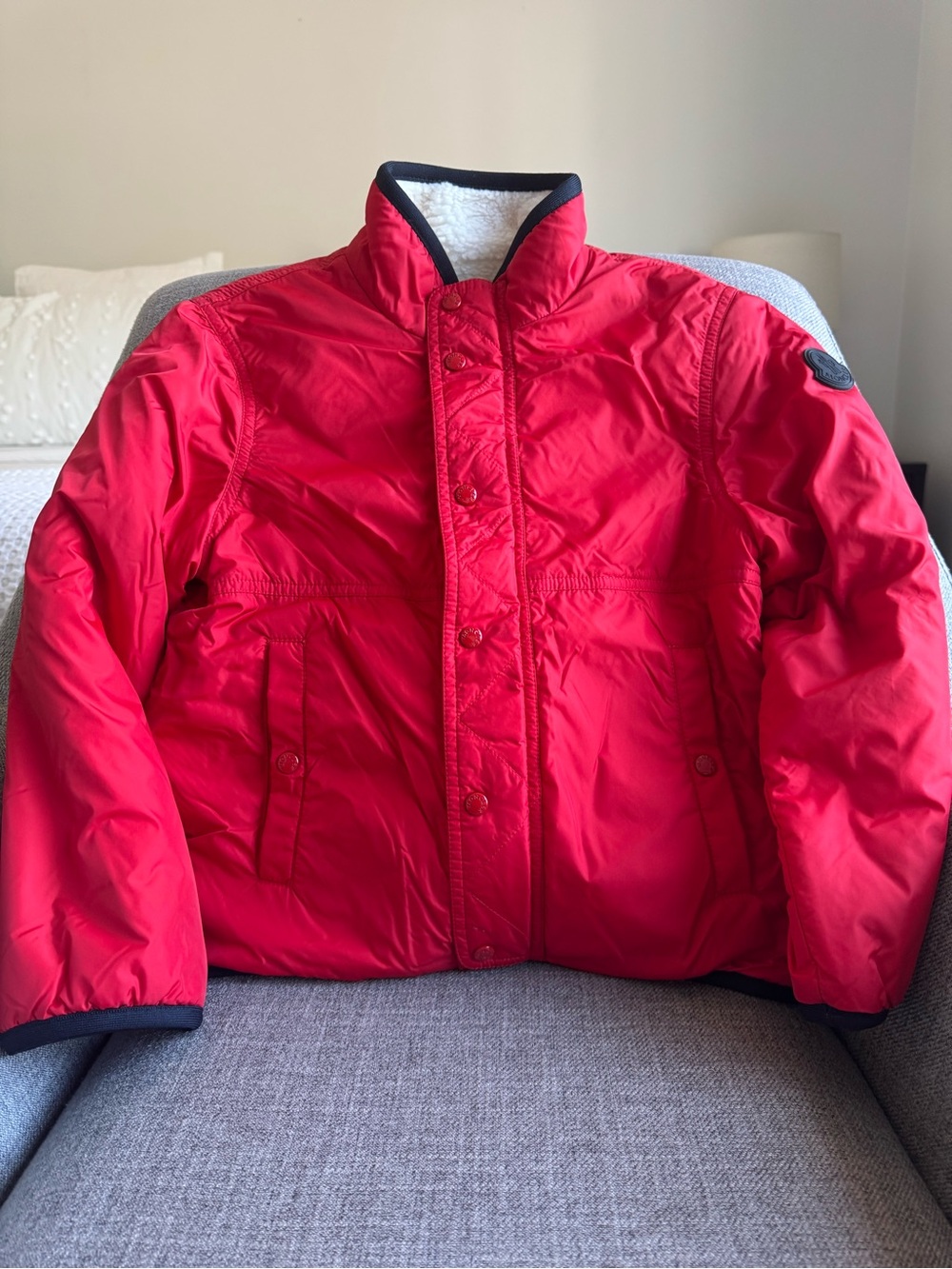 Moncler Kids Red Puffer Jacket